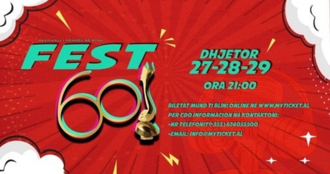 Festivali i 60-të i Këngës në RTSH  - 27/28/29 Dhjetor 2021