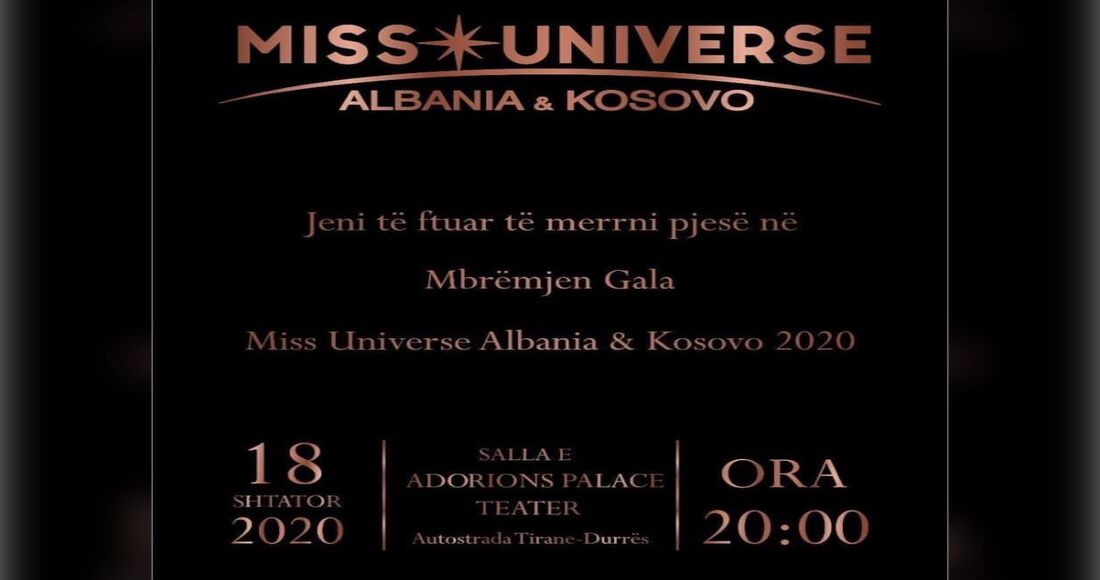 Miss Universe Albania & Kosovo - 18 Shtator 2020